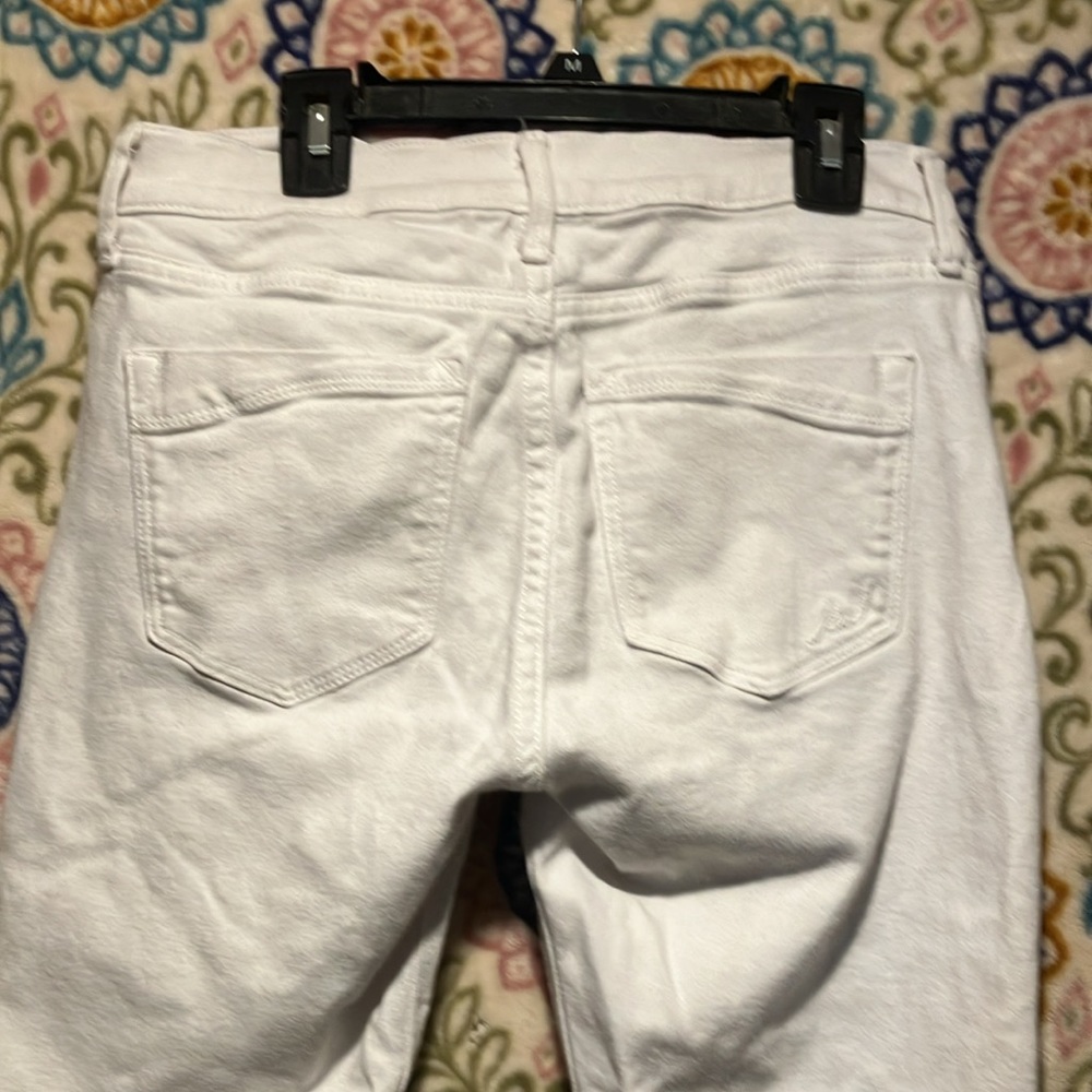 Express Jeans size 6 R women’s white skinny leg jeans